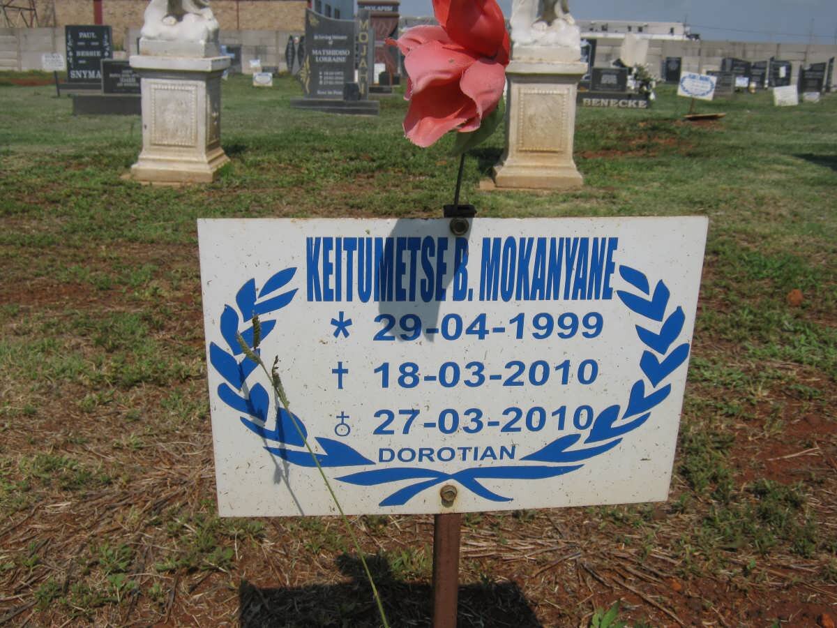 MOKANYANE Keitumetse B. 1999-2010