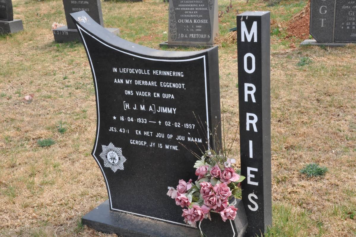 MORRIES H.J.M.A. 1933-1997