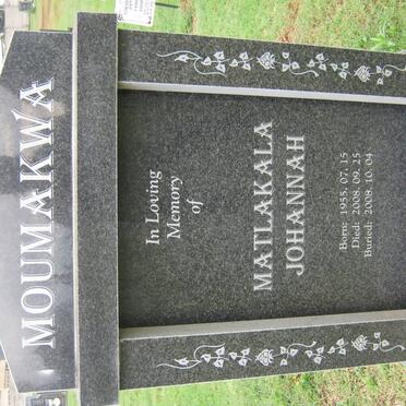 MOUMAKWA Matlakala Johannah 1955-2008