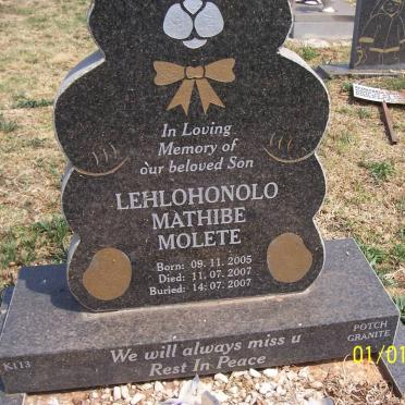 MOLETE Lehlohonolo Mathibe 2005-2007