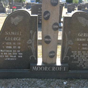 MOORCROFT Samuel George 1929-1998 &amp; Gerda GERBER 1931-1985