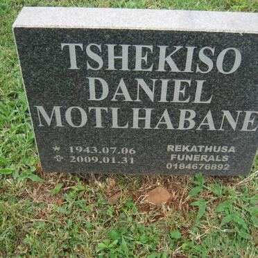 MOTLHABANE Tshekiso Daniel 1943-2009