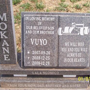 MOKANE Vuyo 2007-2008