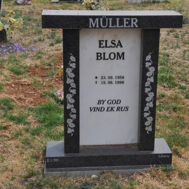 MÜLLER Elsa Blom 1958-1999