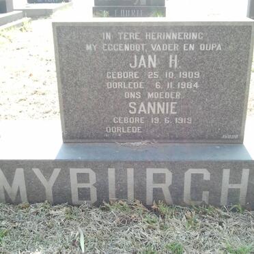 MYBURGH Jan H. 1909-1984 &amp; Sannie 1919-