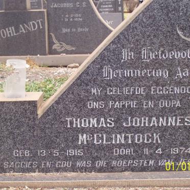 McCLINTOCK Thomas Johannes 1915-1974