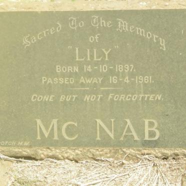 MCNAB Lily 1897-1961
