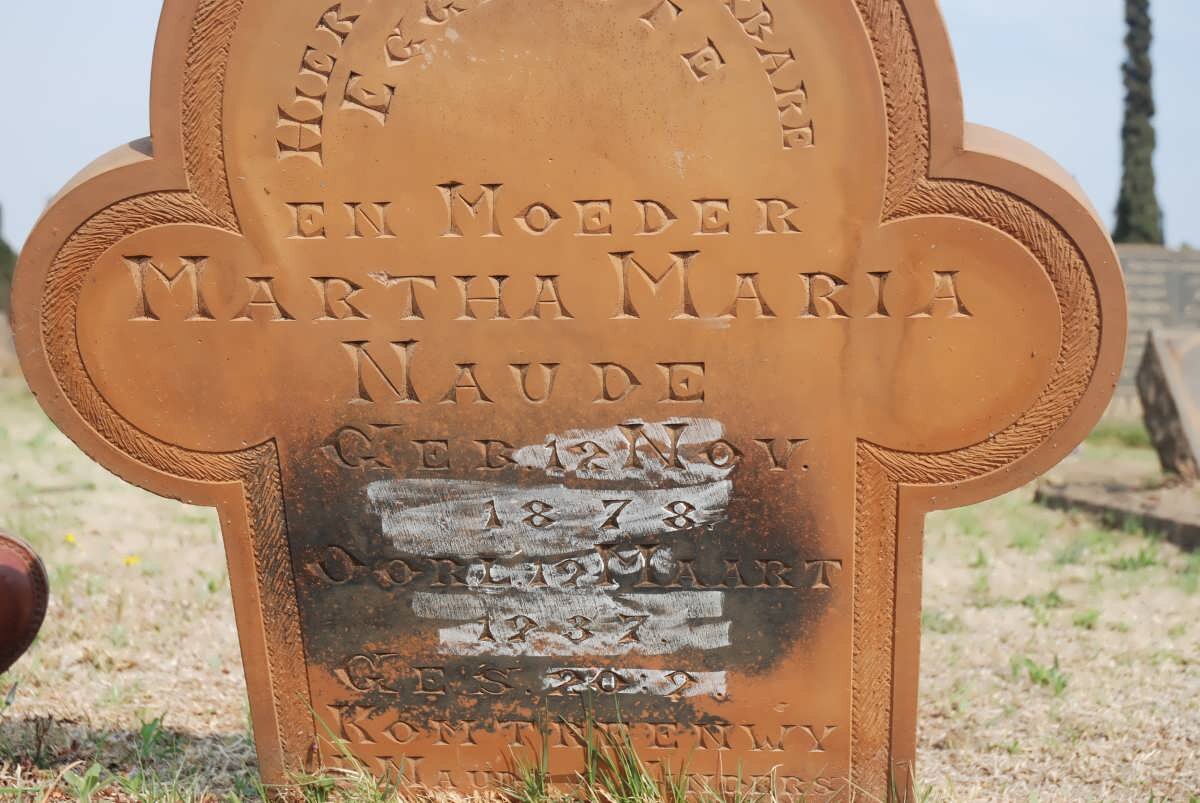 NAUDE Martha Maria 1878-1937