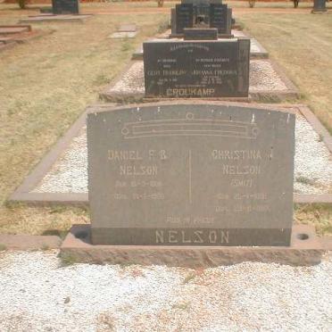 NELSON Daniel F.B. 1894-1966 &amp; Christina J. SMIT 1898-1967