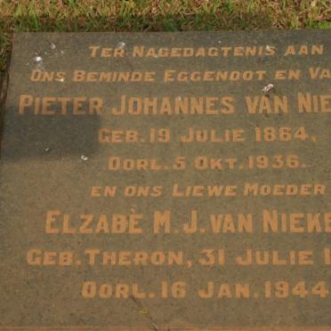 NIEKERK Pieter Johannes, van 1864-1936 &amp; Elzabé M.J. THERON 1867-1944