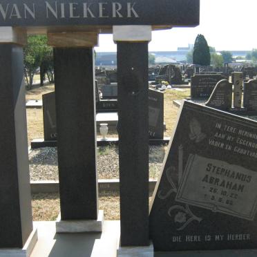 NIEKERK Stephanus Abraham, van 1922-1986