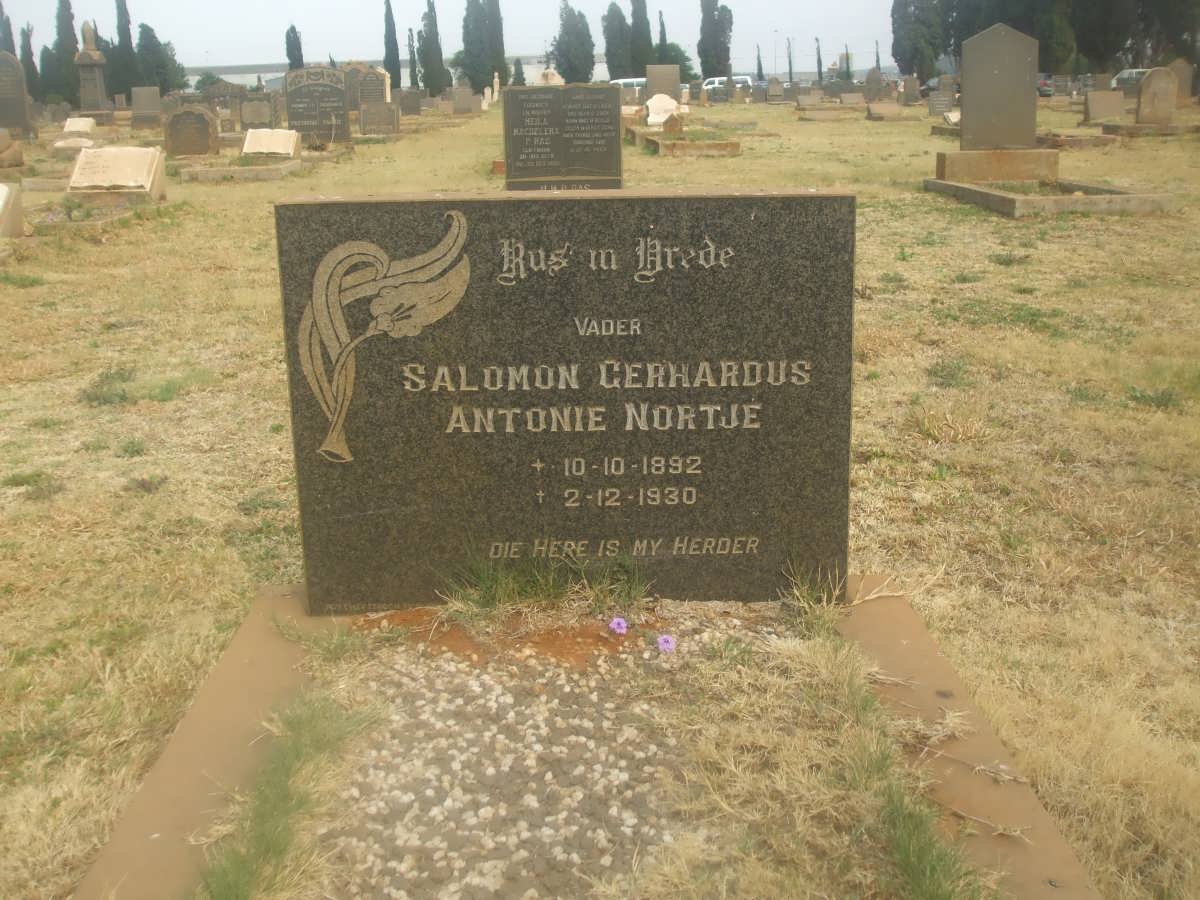 NORTJE Salomon Gerhardus 1892-1930