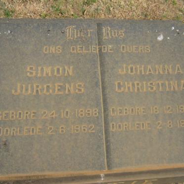 NORTJE Simon Jurgens 1898-1962 &amp; Johanna Christina 1906-1972