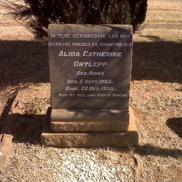 ORTLEPP Alida Catherine nee DIRKS 1865-1955