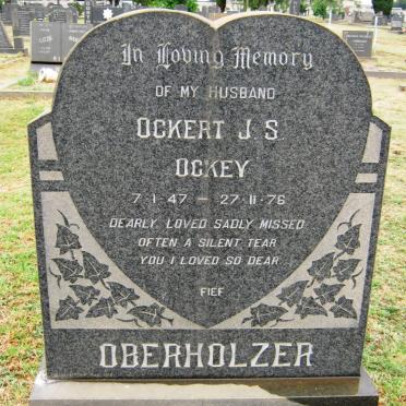 OBERHOLZER Ockert J.S. 1947-1976