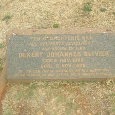 OLIVIER Ockert Johannes 1892-1929