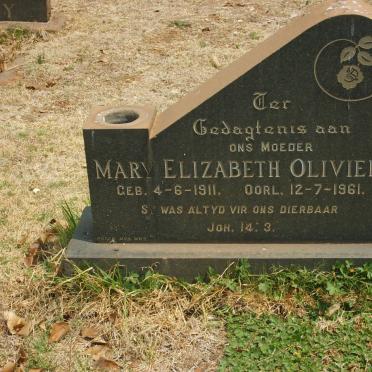 OLIVIER Mary Elizabeth 1911-1961