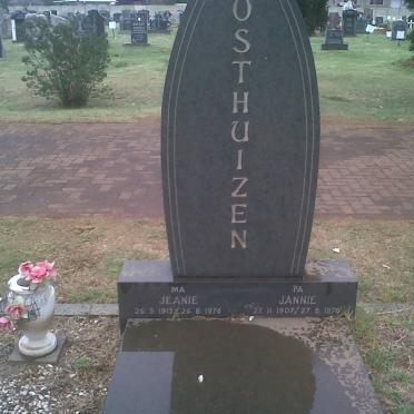 OOSTHUIZEN Jannie 1907-1976 &amp; Jeanie 1912-1976
