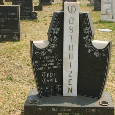 OOSTHUIZEN Theo Carel 1937-1993