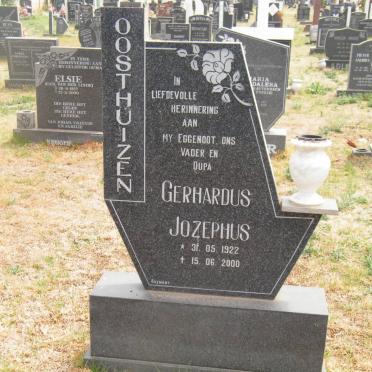 OOSTHUIZEN Gerhardus Jozephus 1922-2000