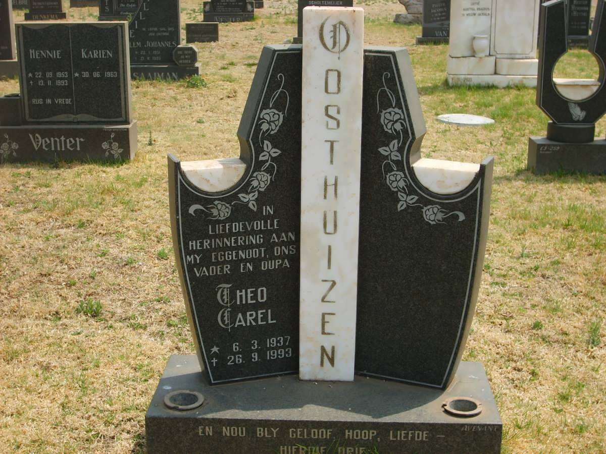 OOSTHUIZEN Theo Carel 1937-1993