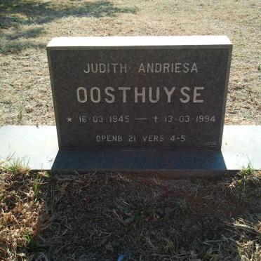 OOSTHUYSE Judith Andriesa 1945-1994