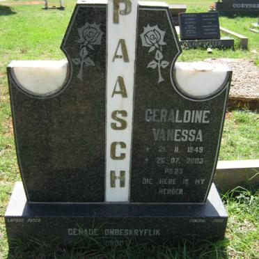 PAASCH Geraldine Venessa 1949-2003