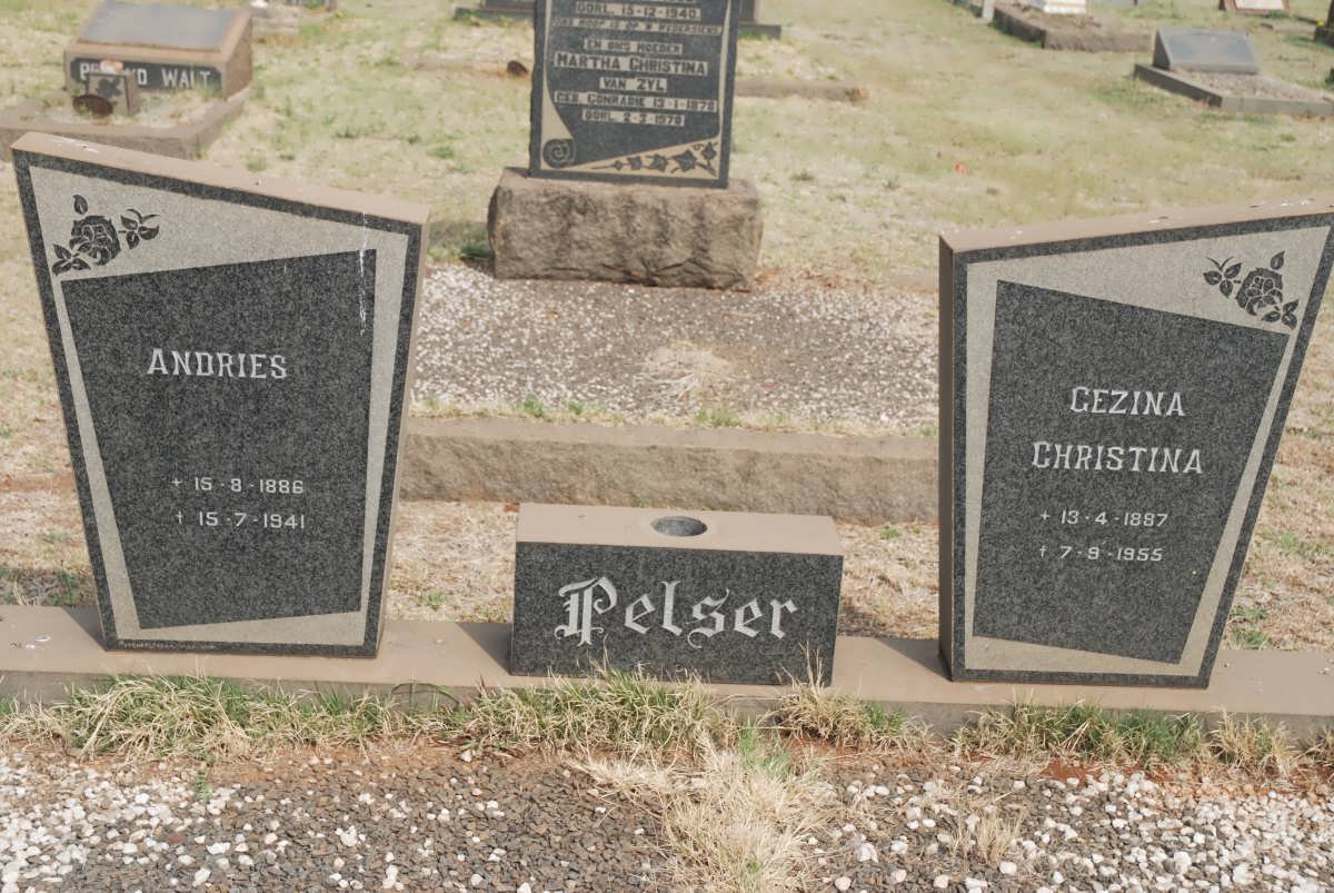 PELSER Andries 1886-1941 &amp; Gezina Christina 1887-1955