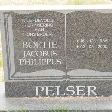 PELSER Jacobus Philippus 1936-2000