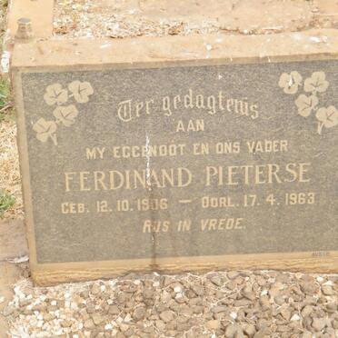 PIETERSE Ferdinand 1906-1963