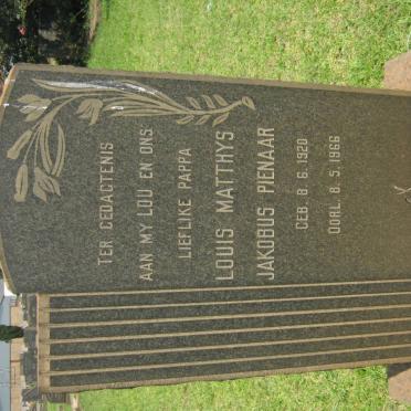 PIENAAR Louis Matthys Jakobus 1920-1966