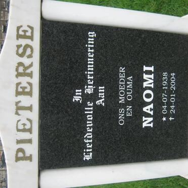 PIETERSE Naomi 1938-2004