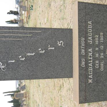 PIETERS Marthinus Gerhardus 1882-1929 &amp; Magdalena Jacoba THEUNISSEN 1882-1969