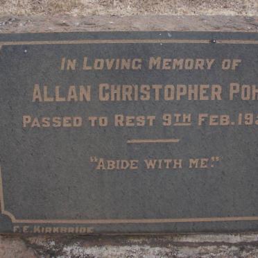 POHL Allan Christopher -1953
