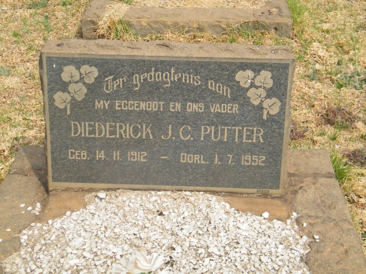 PUTTER Diederick J.C. 1912-1952