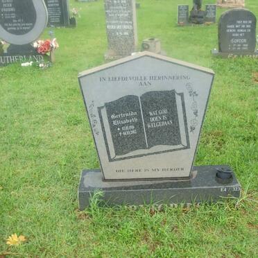 PRETORIUS Gertruida Elizabeth 1916-2002