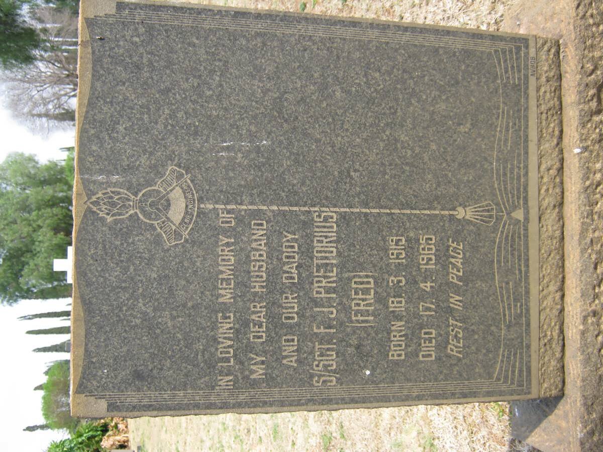 PRETORIUS F.J. 1919-1965