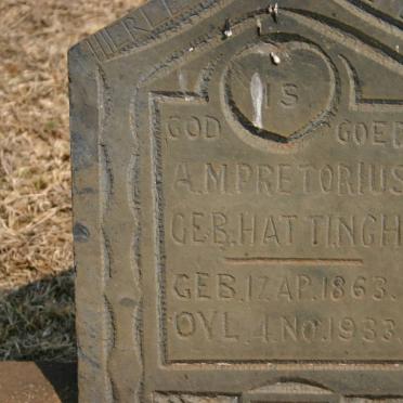 PRETORIUS A.M. nee HATTINGH 1863-1933