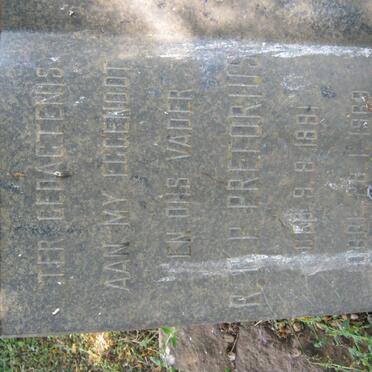 PRETORIUS R.G.P. 1891-1969