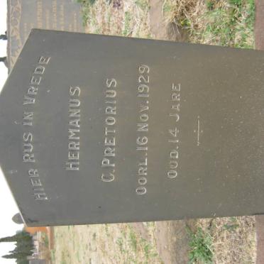 PRETORIUS Hermanus C. -1929