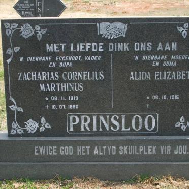 PRINSLOO Zacharias Cornelius Marthinus 1919-1996 &amp; Alida Elizabeth 1915-
