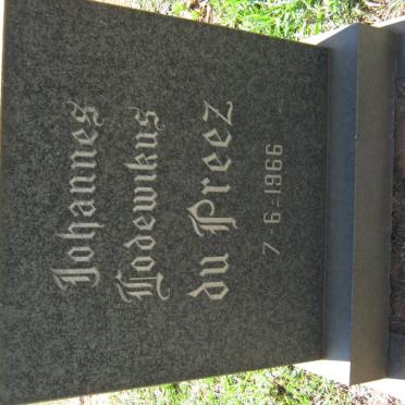 PREEZ Johannes Lodewikus, du -1966