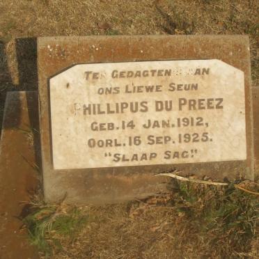 PREEZ Phillipus, du 1912-1925