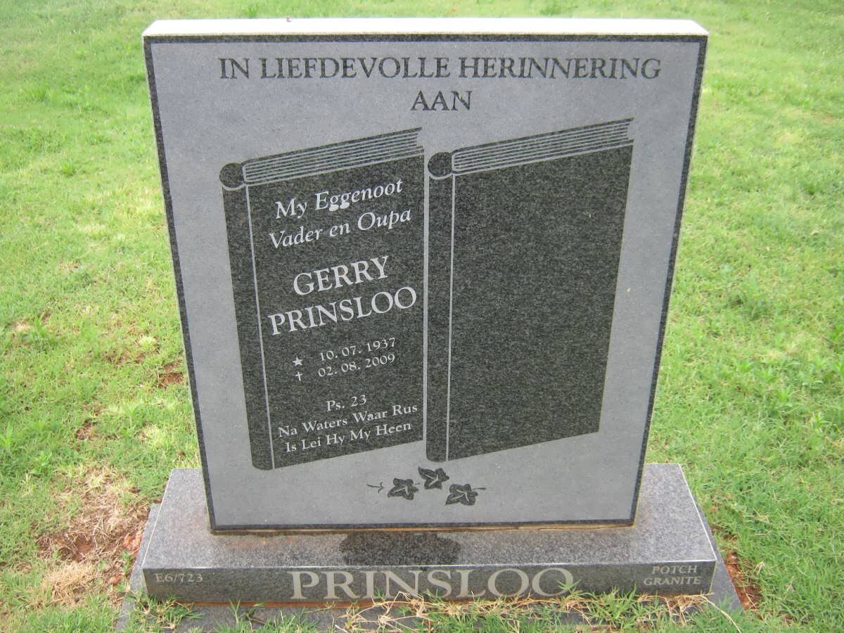 PRINSLOO Gerry 1937-2009