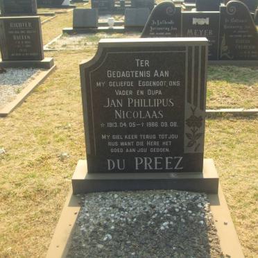 PREEZ Jan Phillipus Nicolaas, du 1913-1986