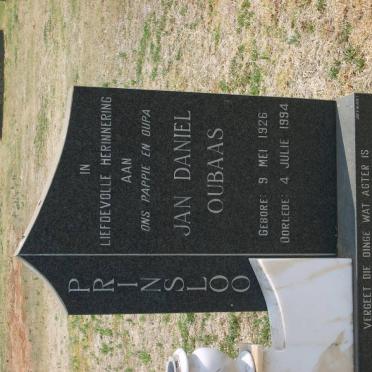 PRINSLOO Jan Daniel 1926-1994
