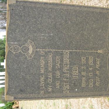 PRETORIUS F.J. 1919-1965