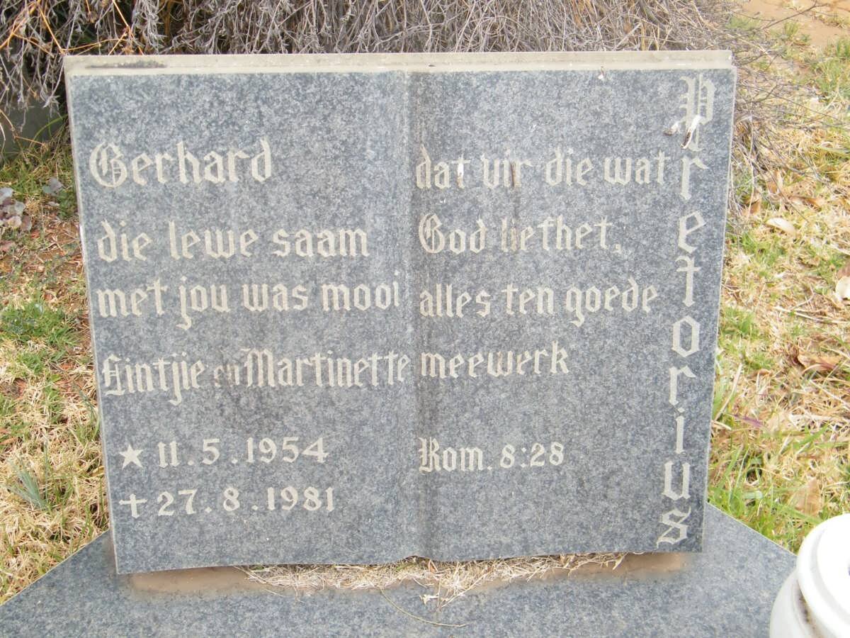 PRETORIUS Gerhard 1954-1981