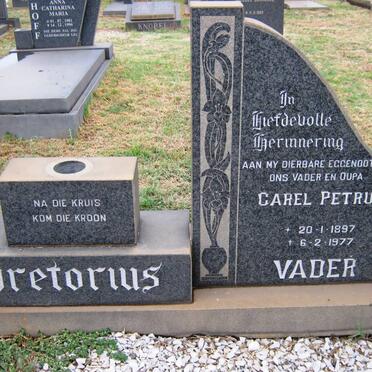 PRETORIUS Carel Petrus 1897-1977 &amp; Aletta Elizabeth SWARTZ 1902-1978
