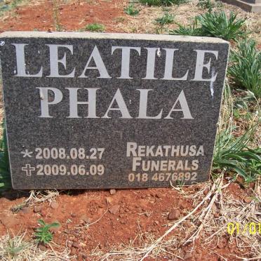 PHALA Leatile 2008-2009